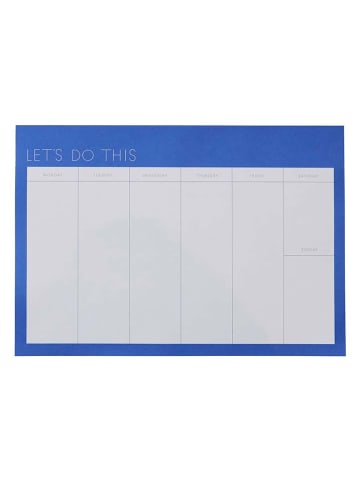 Design Letters Weekplanner blauw - (B)29,7 x (H)21 cm