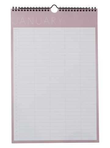 Design Letters Monatsplaner in Rosa - (B)25 x (H)39 cm