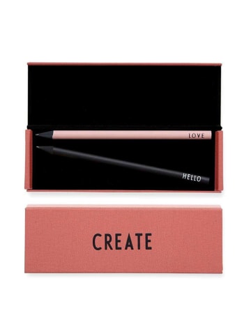 Design Letters Stifteetui in Rosa - (B)16,5 x (H)5,5 x (T)1,1 cm