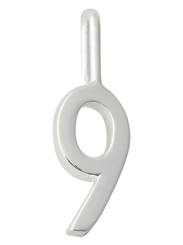 Design Letters Zilveren hanger "Lucky numbers"