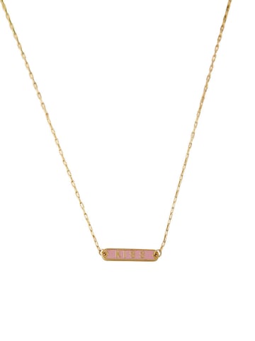Design Letters Vergulde ketting "Kiss" - (L)45 cm