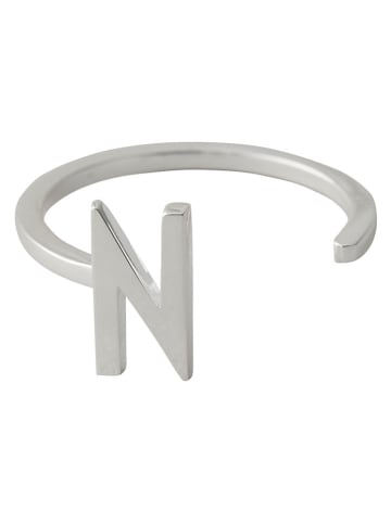 Design Letters Srebrny pierścionek "A-Z"