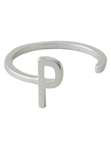 Design Letters Srebrny pierścionek "A-Z"