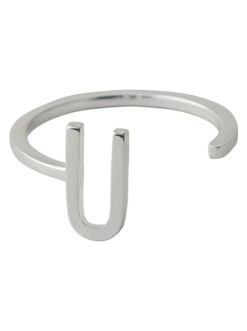 Design Letters Srebrny pierścionek "A-Z"