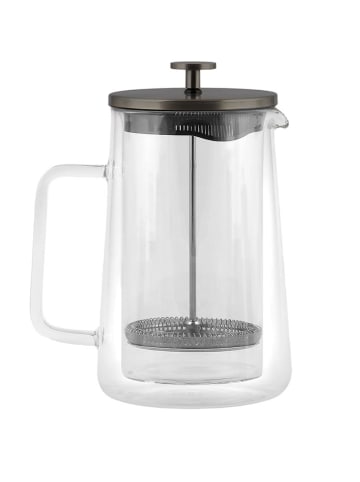 Vialli Design Teekanne "Diva" in Transparent/ Schwarz - 1 l