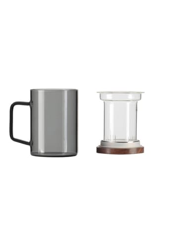 Vialli Design Szklanka "Soho" w kolorze szarym - 350 ml