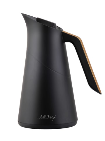 Vialli Design Thermokanne "Soho" in Schwarz - 1 l