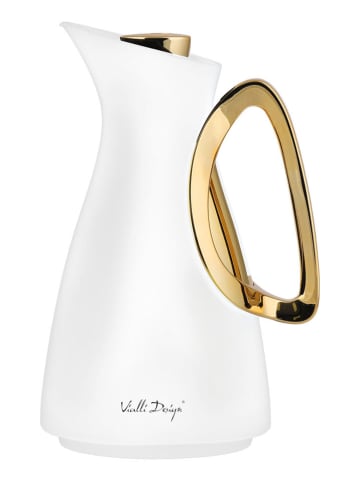 Vialli Design Isolierkanne "Alessia" in Weiß - 1 l