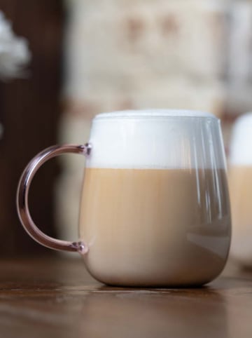 Vialli Design Szklanki (2 szt.) "Bolla" w kolorze jasnoróżowym - 400 ml