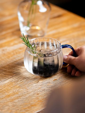 Vialli Design Szklanki (2 szt.) "Tulip" w kolorze niebieskim - 350 ml