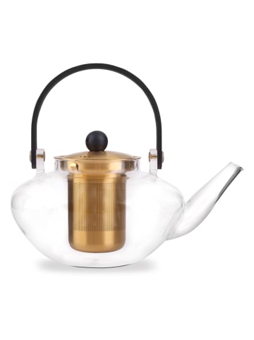 Vialli Design Theepot "Eva" transparant/goudkleurig - 800 ml