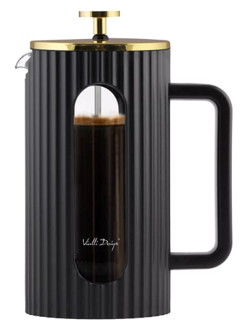 Vialli Design French-Press "Livio" in Schwarz - 1 l
