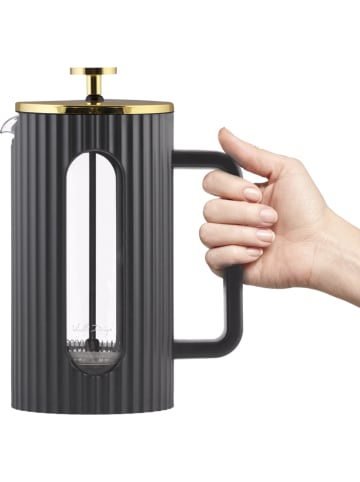 Vialli Design French-Press "Livio" in Schwarz - 1 l