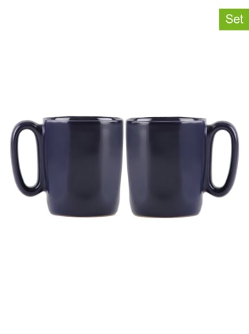 Vialli Design 2-delige set: bekers donkerblauw - 80 ml