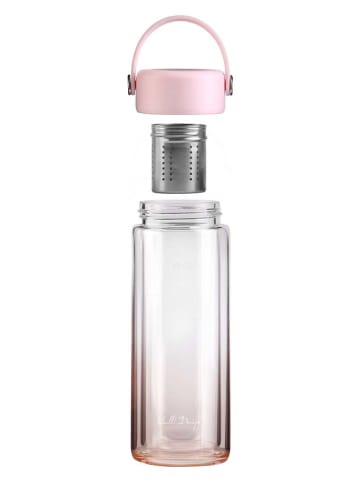 Vialli Design Butelka termiczna "Fuori" w kolorze jasnoróżowym - 350 ml