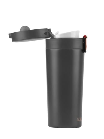 Vialli Design Kubek termiczny w kolorze czarnym - 400 ml