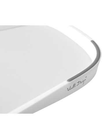 Vialli Design Dubbelzijdige snijplank wit - (L)39 x (B)24,5 cm
