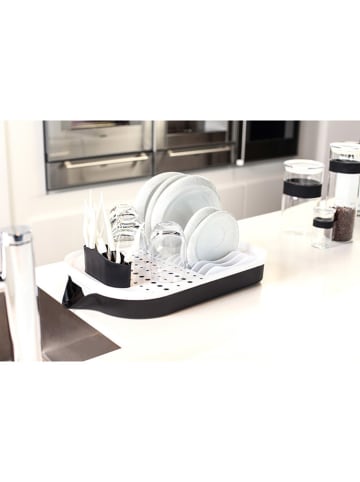 Vialli Design Abtropfgestell in Weiß/ Schwarz - (B)44,5 x (H)13 x (T)32 cm