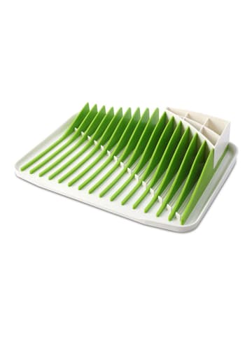 Vialli Design Abtropfgestell in Weiß/ Grün - (B)43 x (H)9,6 x (T)27 cm