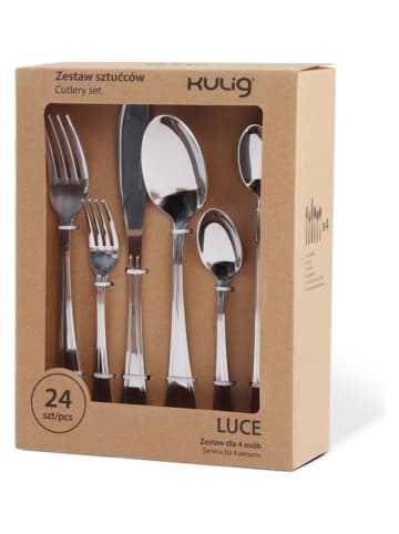 Vialli Design 24tlg. Besteck-Set in Silber