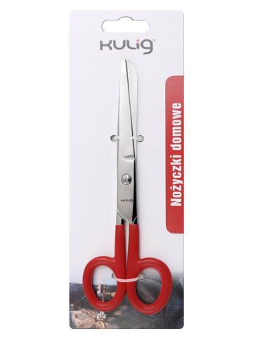Vialli Design Keukenschaar zilverkleurig/rood - (H)18 cm