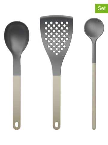 Rosti 3-delige keukenhulpjesset "Optima" beige/grijs