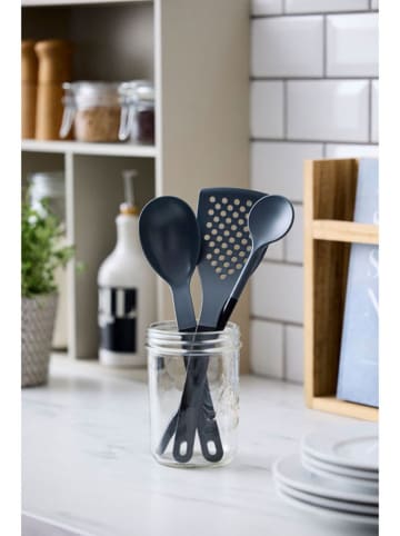 Rosti 3tlg. Kochbesteck-Set "Optima" in Schwarz/ Grau