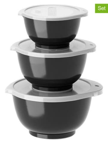 Rosti 6tlg. Set: Mini-Rührschüsseln "Margrethe" in Schwarz