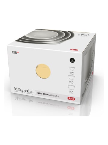 Rosti 6-delige set: mini-mengkommen "Margrethe" wit