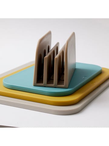 Rosti 4tlg. Schneidebrett-Set "Choptima" in Beige/ Ocker/ Mint