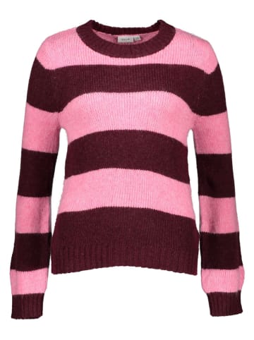 Vila Pullover "Polana" in Pink/ Bordeaux