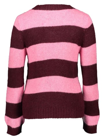 Vila Pullover "Polana" in Pink/ Bordeaux