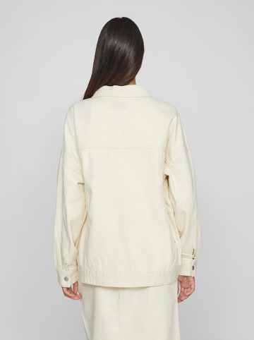 Vila Jeansjacke in Creme