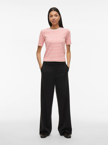 Vila Shirt "Ola" wit/rood