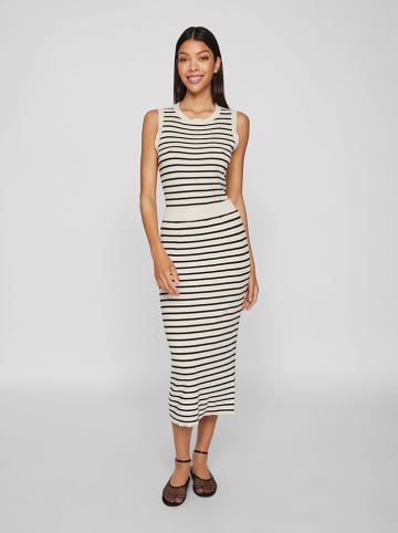 Vila Strickrock in Creme/ Schwarz