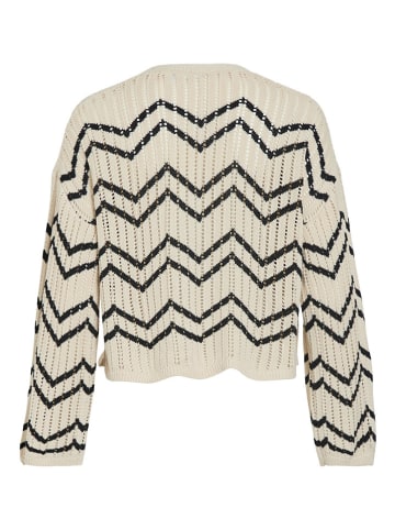 Vila Cardigan "Autra" in Creme/ Schwarz