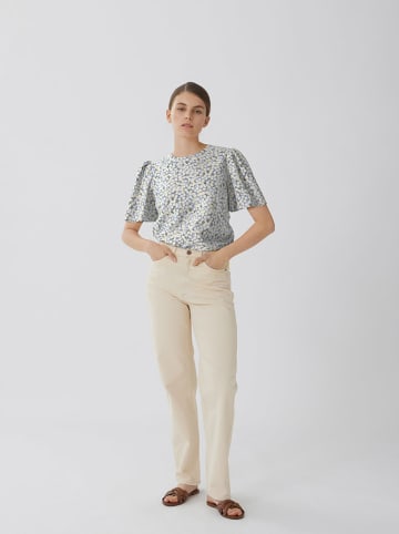 Vila Blouse lichtblauw/wit