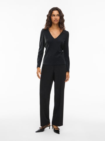 Vila Longsleeve "Vieleinas" in Schwarz