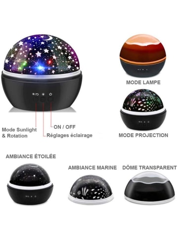 Techkidz Lampka nocna w kolorze czarnym - 3+