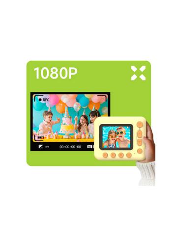 Techkidz Aparat cyfrowy "Instakid" w kolorze błękitnym z funkcją drukowania - 6+