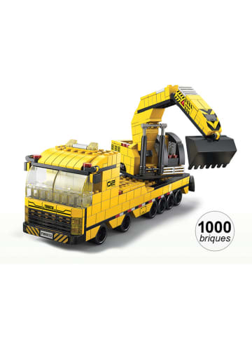 Techkidz 1000-delige constructieset "Bouwplaats" geel - vanaf 6 jaar