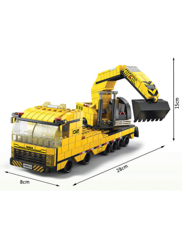 Techkidz 1000 tlg. Konstruktionsset "Baustelle" in Gelb - ab 6 Jahren