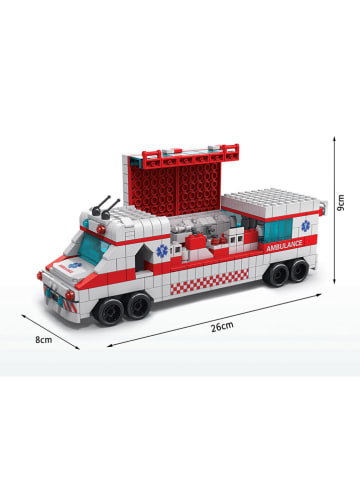 Techkidz 1000-częściowy zestaw konstrukcyjny w kolorze biało-czerwonym - 6+