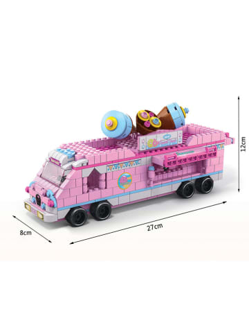 Techkidz 1000-delige constructieset "Ijscoman" lichtroze - vanaf 6 jaar