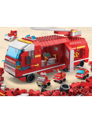 Techkidz 1000-delige constructieset "Brandweer" rood - vanaf 6 jaar