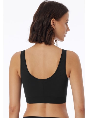 Schiesser Top w kolorze czarnym