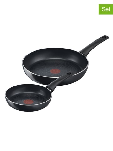 Tefal Patelnie (2 szt.) "Generous Cook" w kolorze czarnym