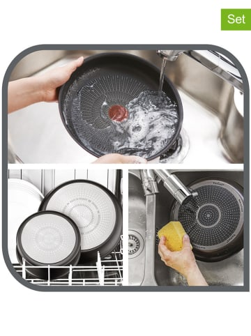 Tefal 5-częściowy zestaw "Ingenio Emotion" w kolorze srebrno-czarnym