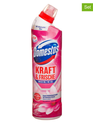 Domestos 4er-Set: WC-Reiniger-Gel "Floral Fresh", je 750 ml