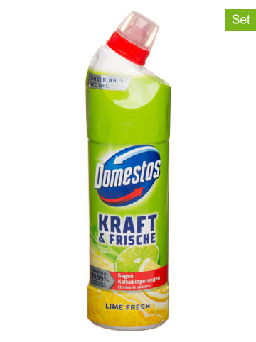 Domestos 4er-Set: WC-Reiniger-Gel "Lime Fresh", je 750 ml
